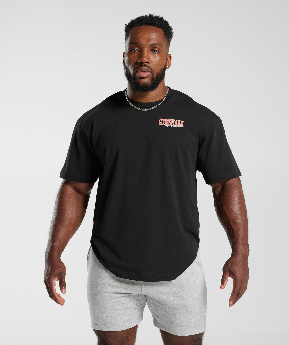 Gymshark Retrowave LC Oversized Tee - Black