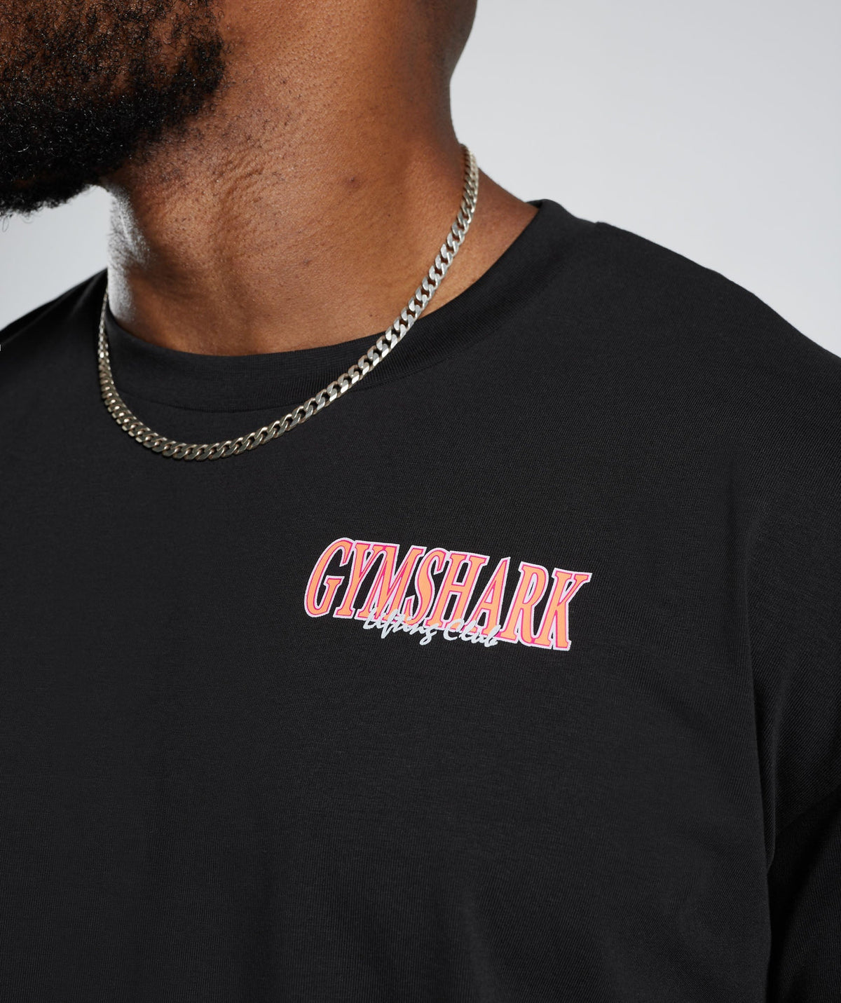 Gymshark Retrowave LC Oversized Tee - Black