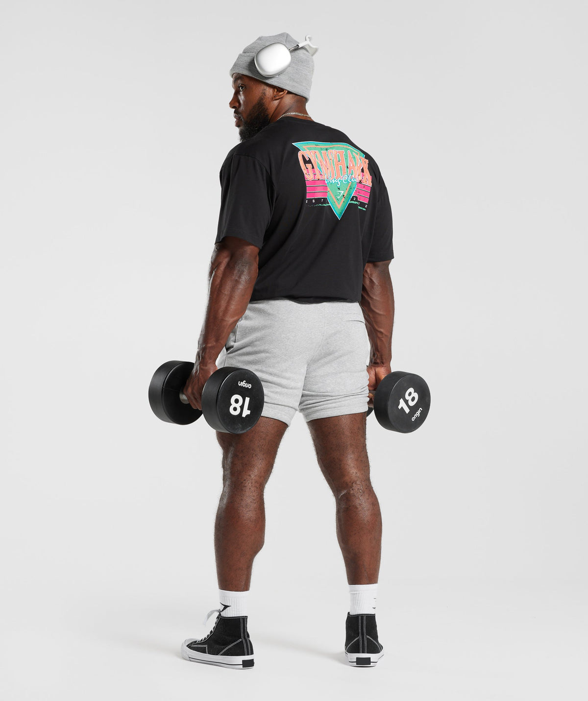 Gymshark Retrowave LC Oversized Tee - Black