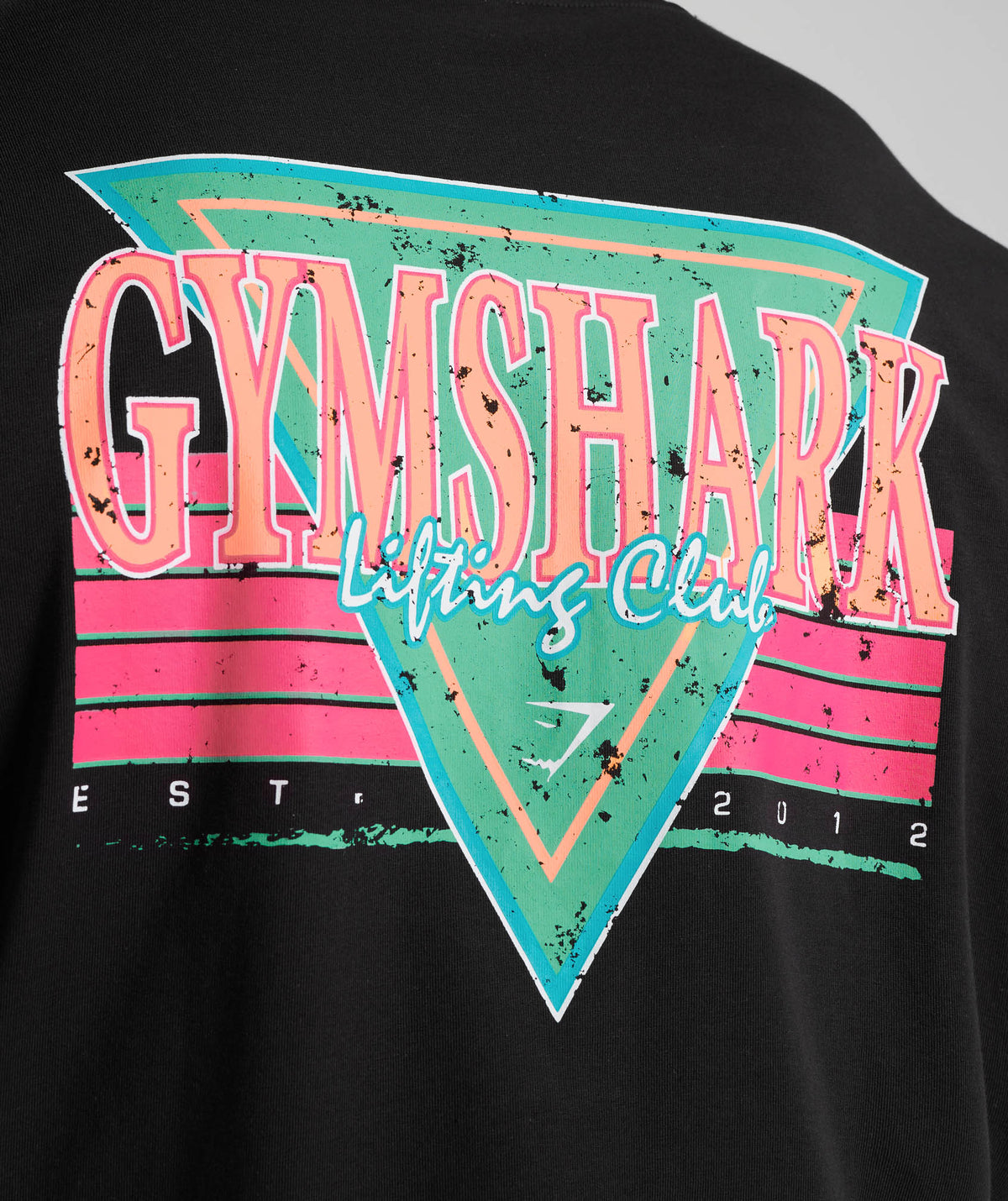 Gymshark Retrowave LC Oversized Tee - Black