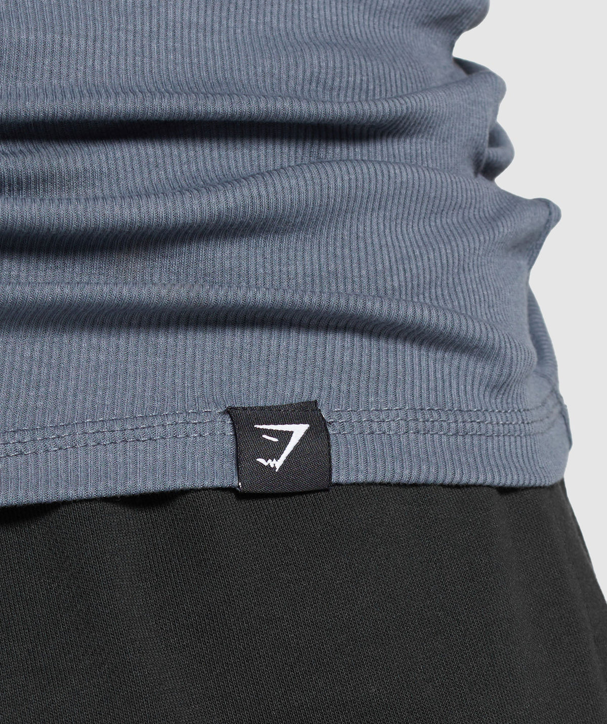 Gymshark Ribbed Tank 3 Pack - Black/White/Iron Blue