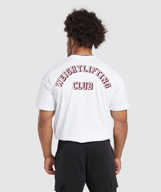Gymshark Weightlifting Club Tee - White