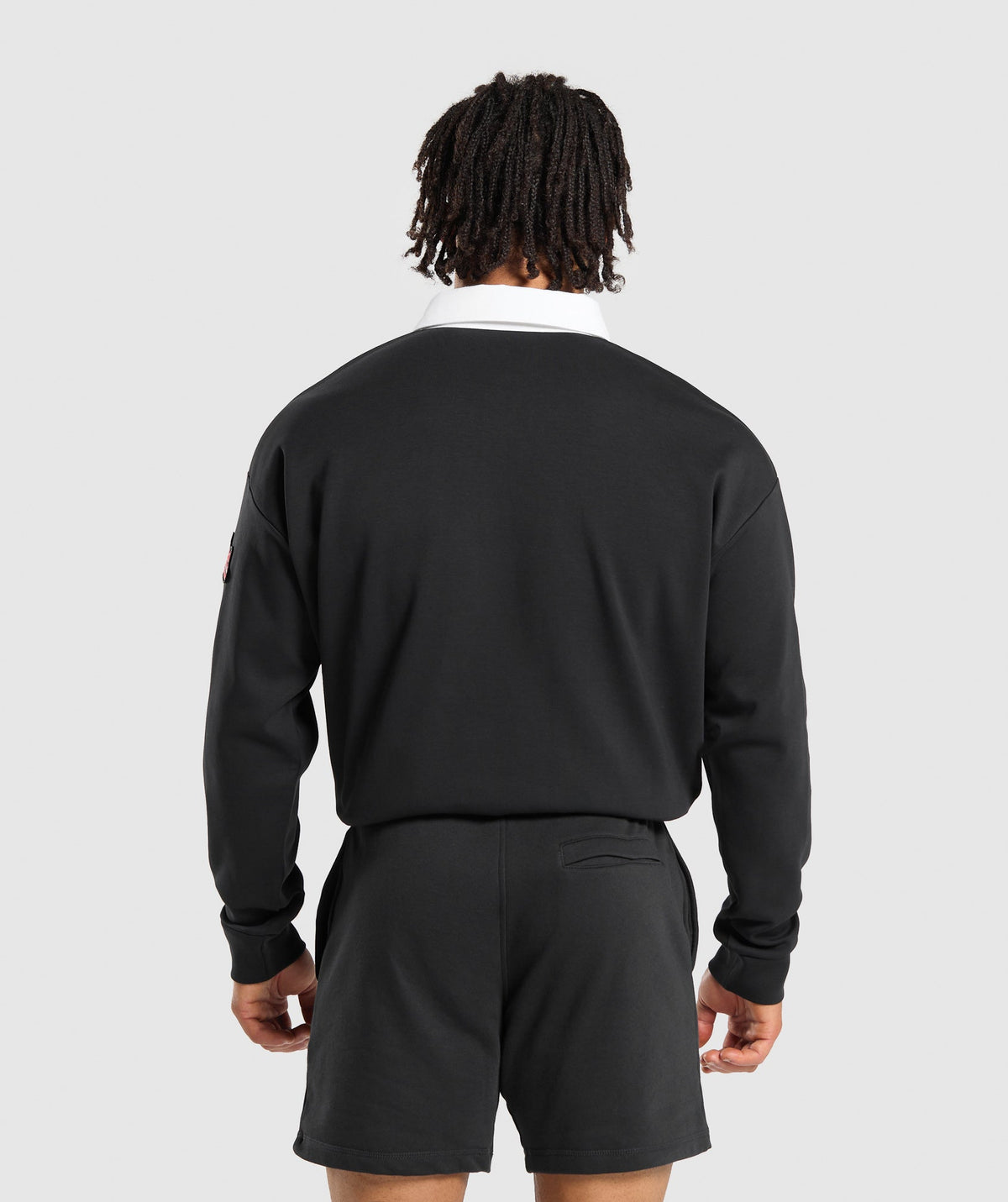 Gymshark Rugby Shirt - Black/White