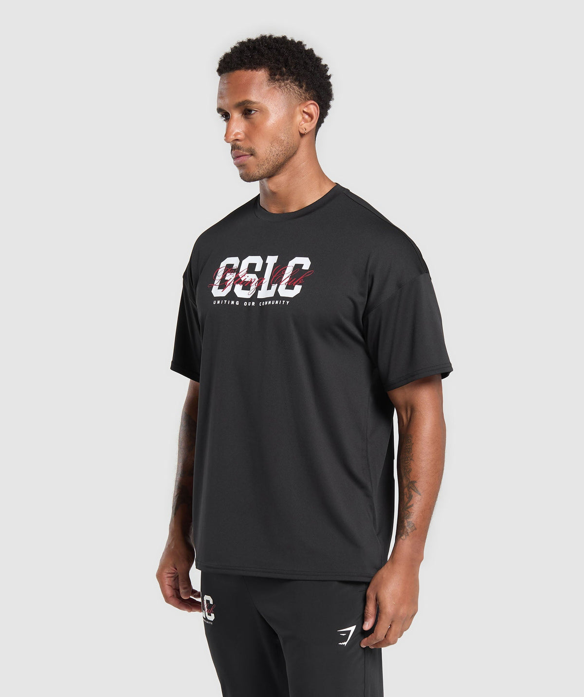 Gymshark Script Graphic Tee - Black