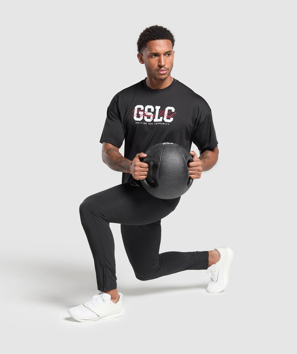 Gymshark Script Graphic Tee - Black