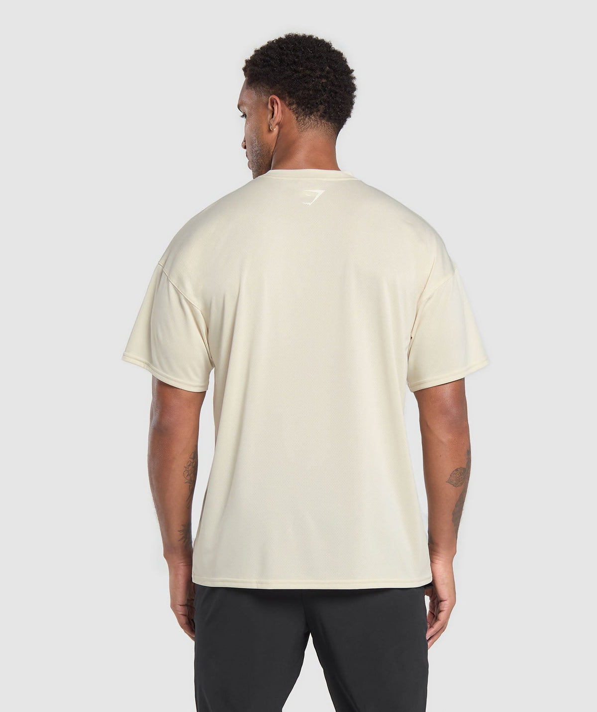 Gymshark Script Graphic Tee - Ecru White