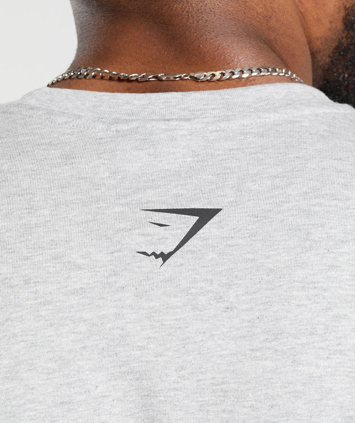 Gymshark XXL Graphic Tee - Light Grey Core Marl
