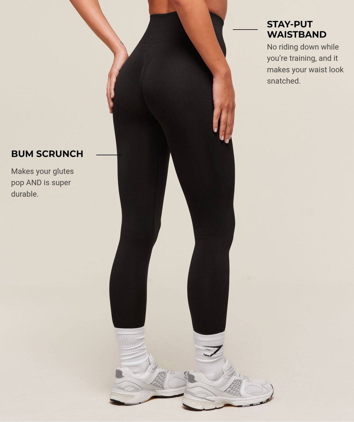 Gymshark Vital Sculpt Seamless Legging - Black