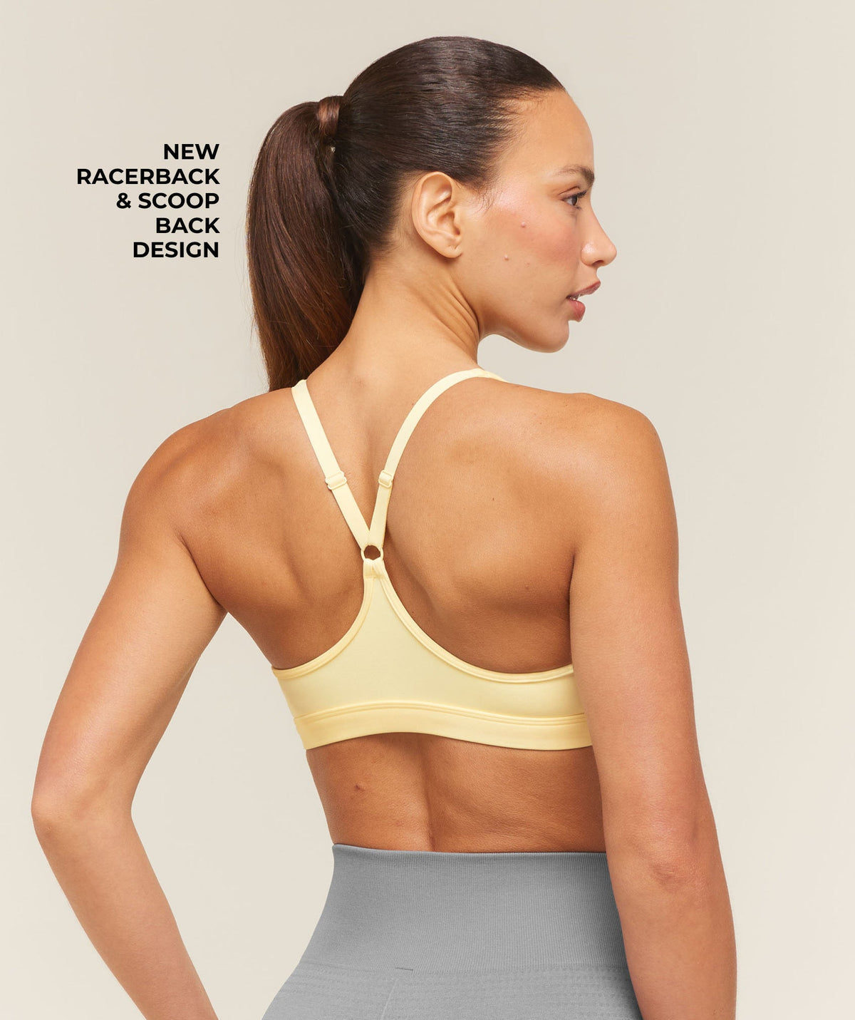 Gymshark Ruched Sports Bra 2.0 - Butter Yellow