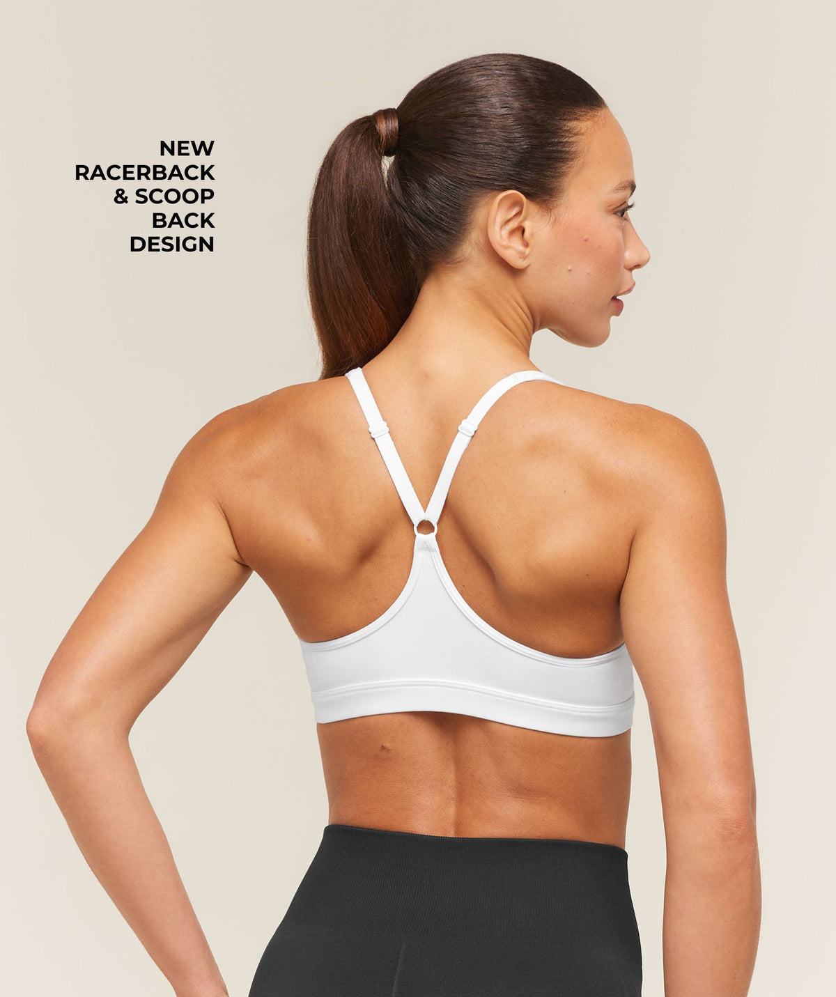 Gymshark Ruched Sports Bra 2.0 - White