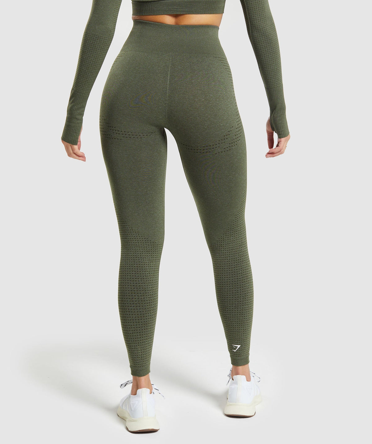 Gymshark Vital Regular Leggings - Base Green/Marl