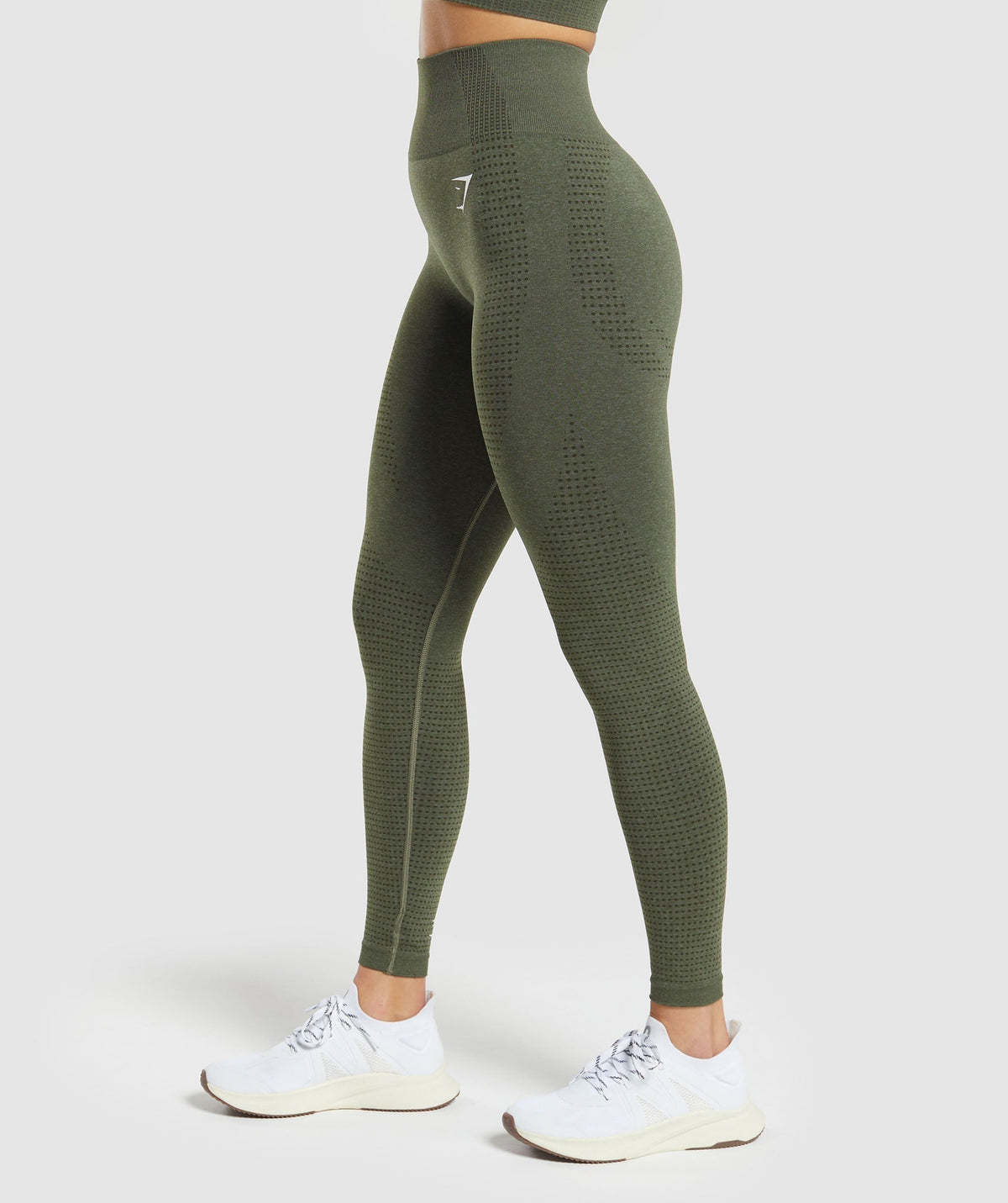 Gymshark Vital Regular Leggings - Base Green/Marl