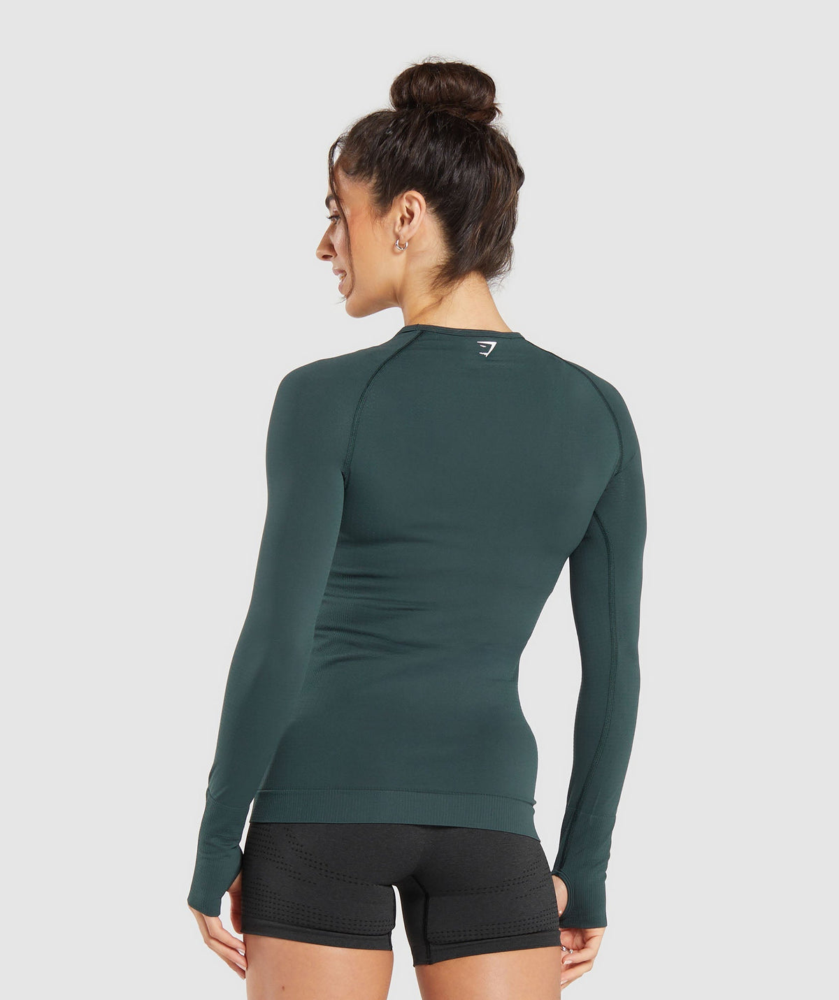 Gymshark Vital Seamless 2.0 Long Sleeve Top - Green