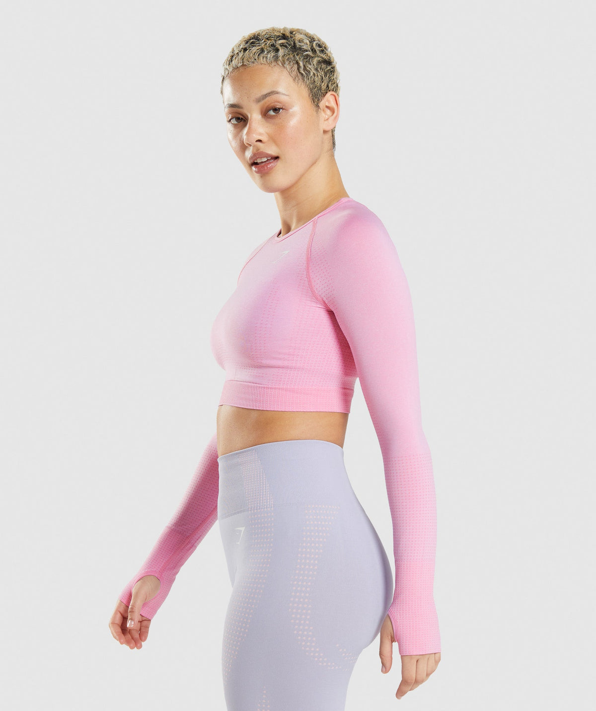 Gymshark Vital Crop Top - Sorbet Pink/ Marl