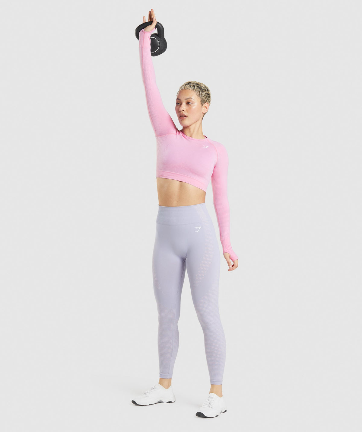 Gymshark Vital Crop Top - Sorbet Pink/ Marl