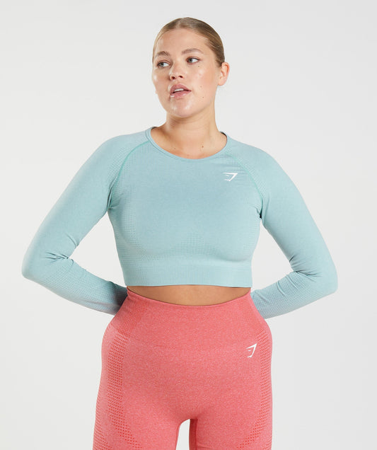 Gymshark Vital Crop Top - Blue
