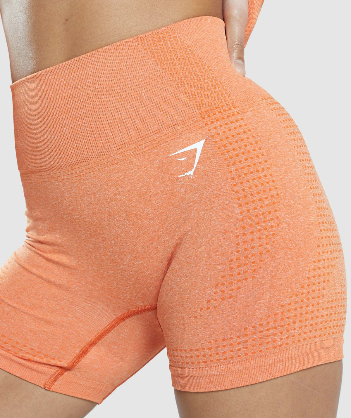 Gymshark Vital Seamless 2.0 Shorts - Apricot Orange/ Marl