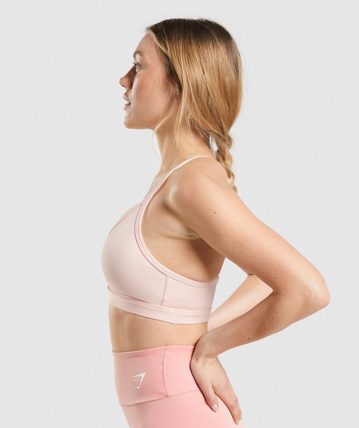 Gymshark Ruched Sports Bra - Pink