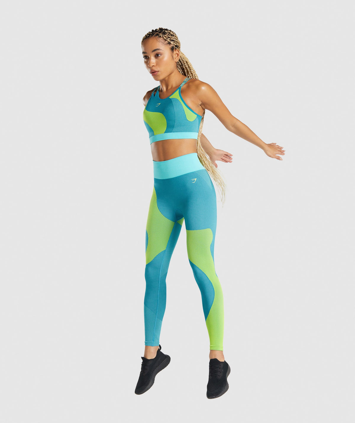 Gymshark WTFlex Seamless High Waisted Leggings - Blue