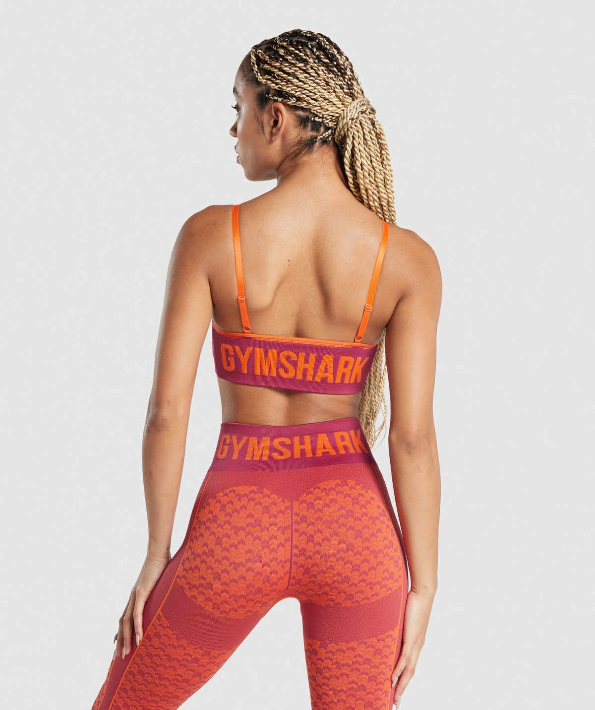Gymshark WTFlex Seamless Strappy Sports Bra - Red