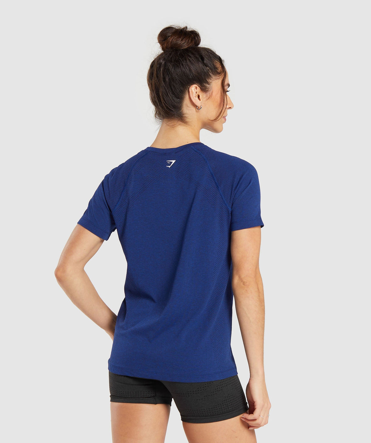 Gymshark Vital Seamless 2.0 Light Tee - Stellar Blue/ Marl