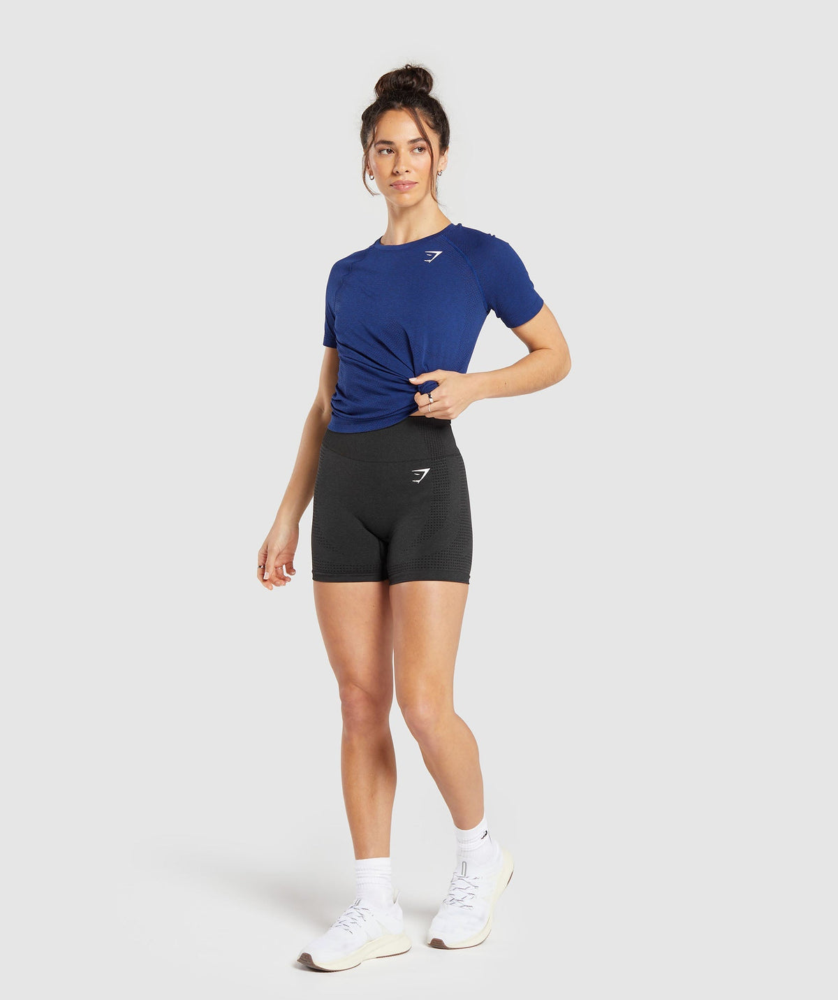 Gymshark Vital Seamless 2.0 Light Tee - Stellar Blue/ Marl