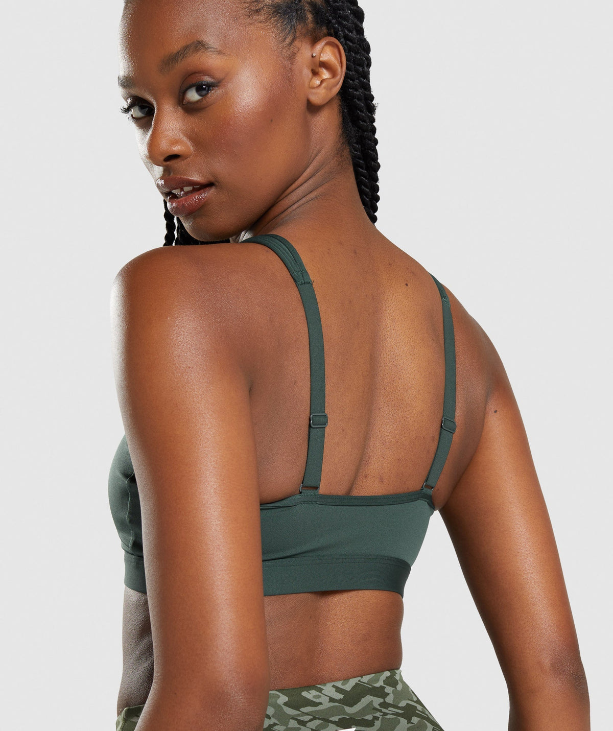 Gymshark Scoop Neck Sports Bra - Green