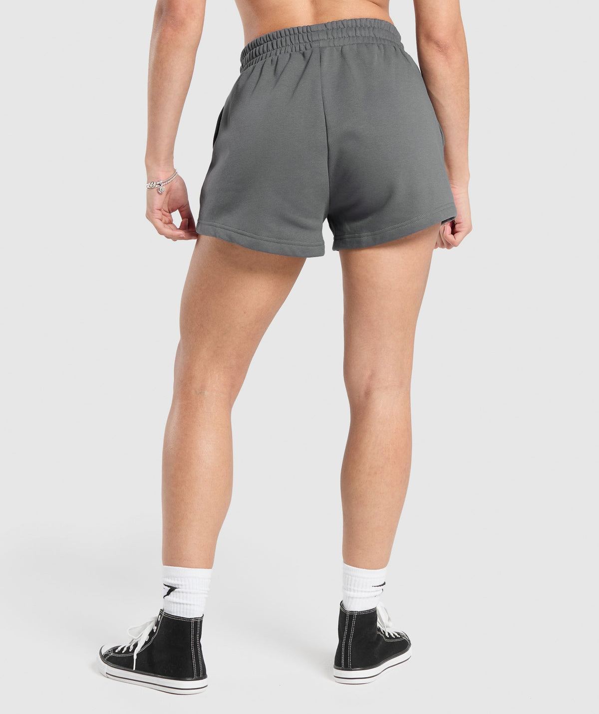 Gymshark Strong Girl Lifting Club Graphic Short - Pitch Grey