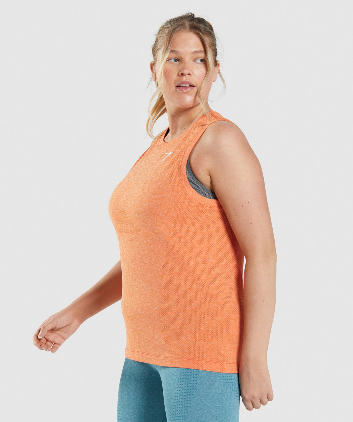 Gymshark Vital Light Tank - Apricot Orange/ Marl