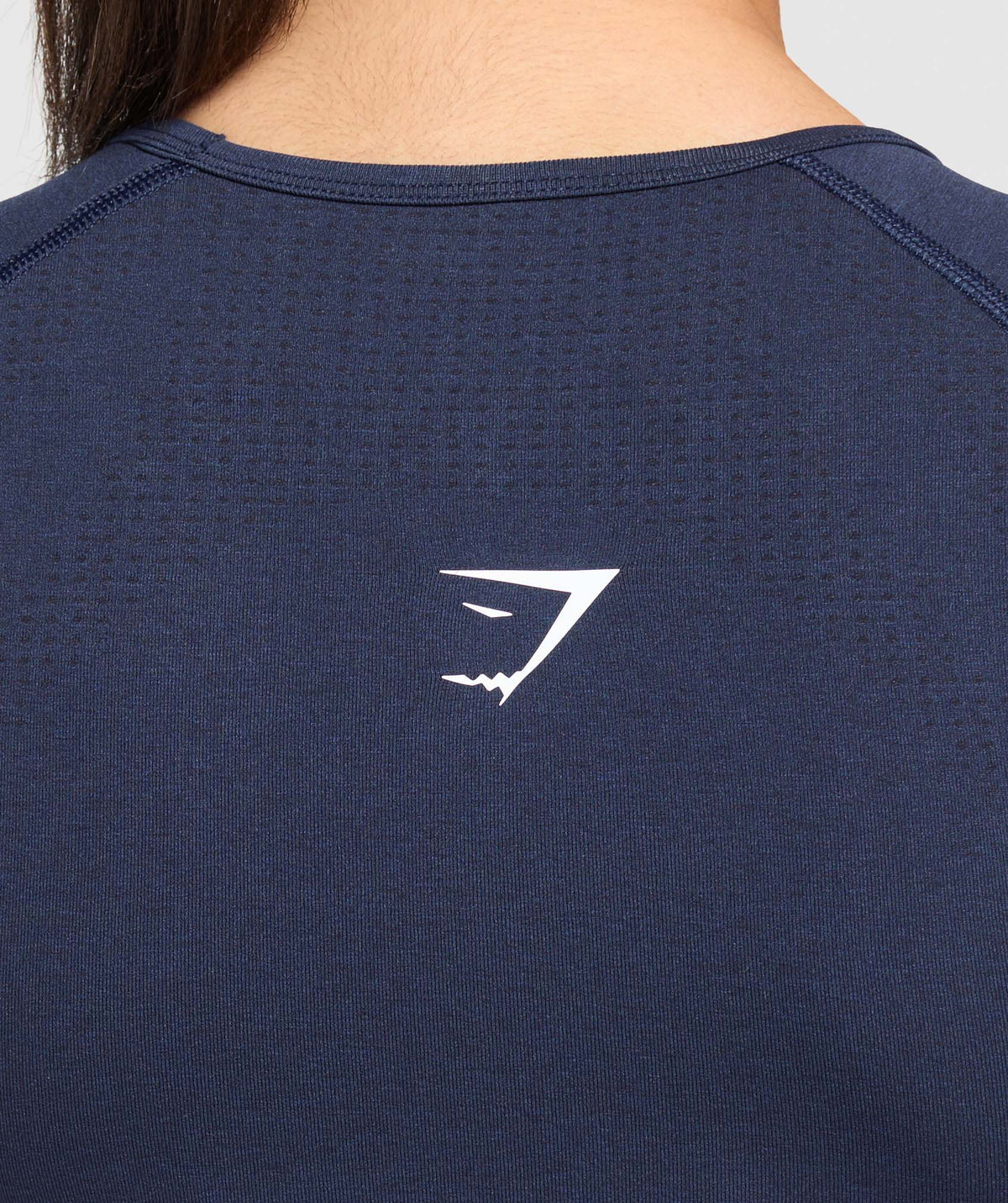 Gymshark Vital Scoop Neck Top - Heavy Blue/Marl