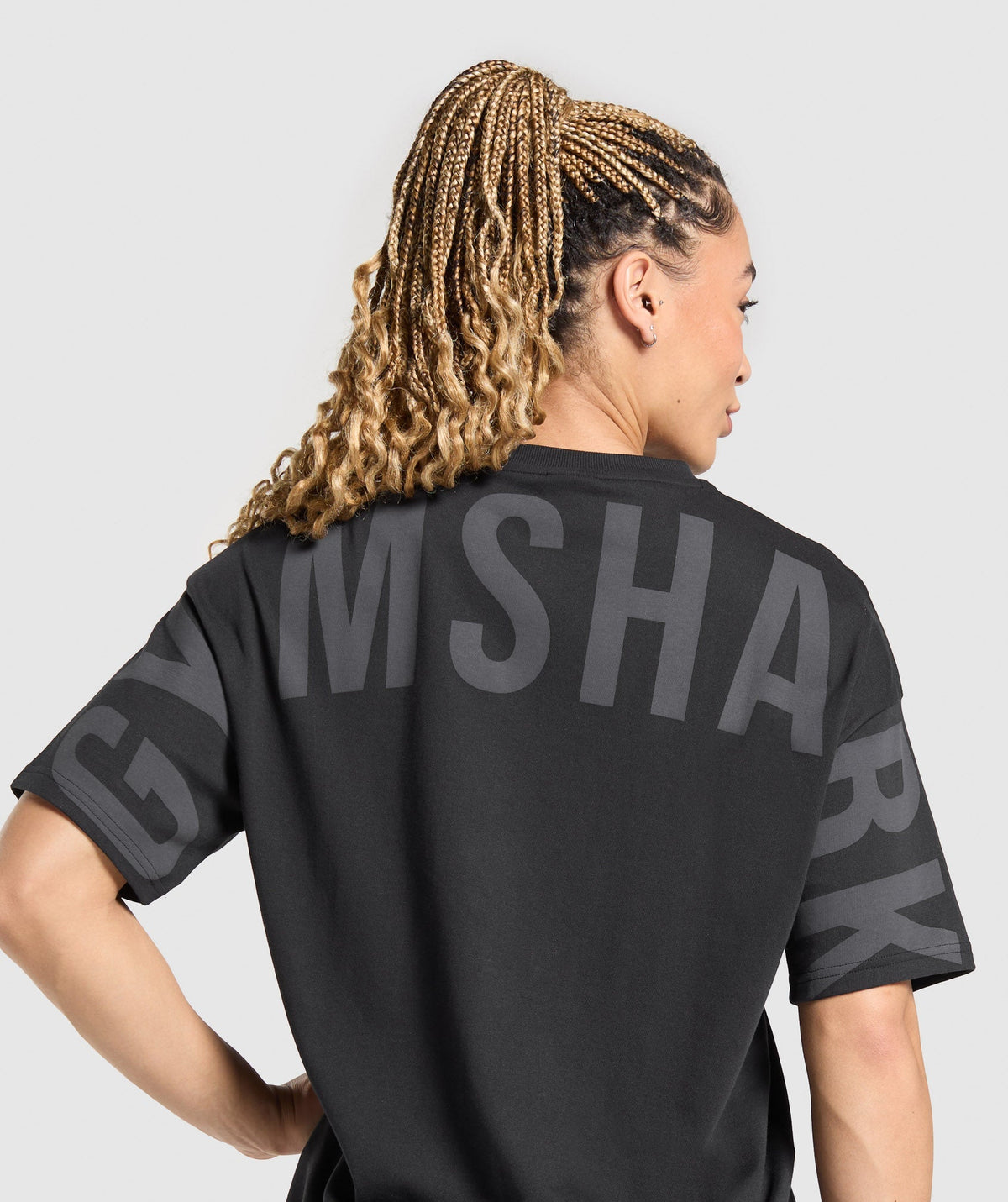 Gymshark Wordmark Graphic Tee - Black