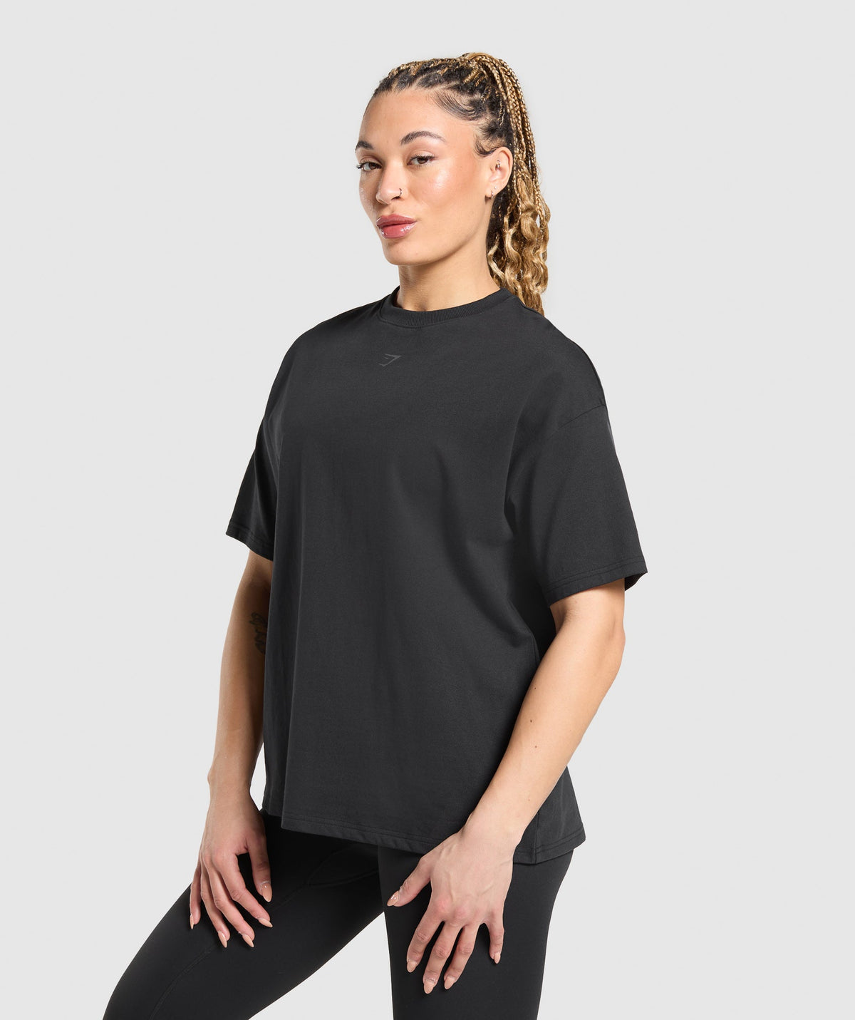Gymshark Wordmark Graphic Tee - Black