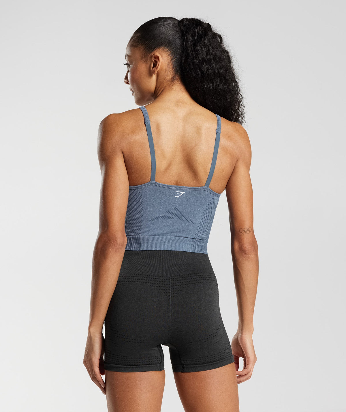 Gymshark Vital Midi Tank - Evening Blue/ Marl