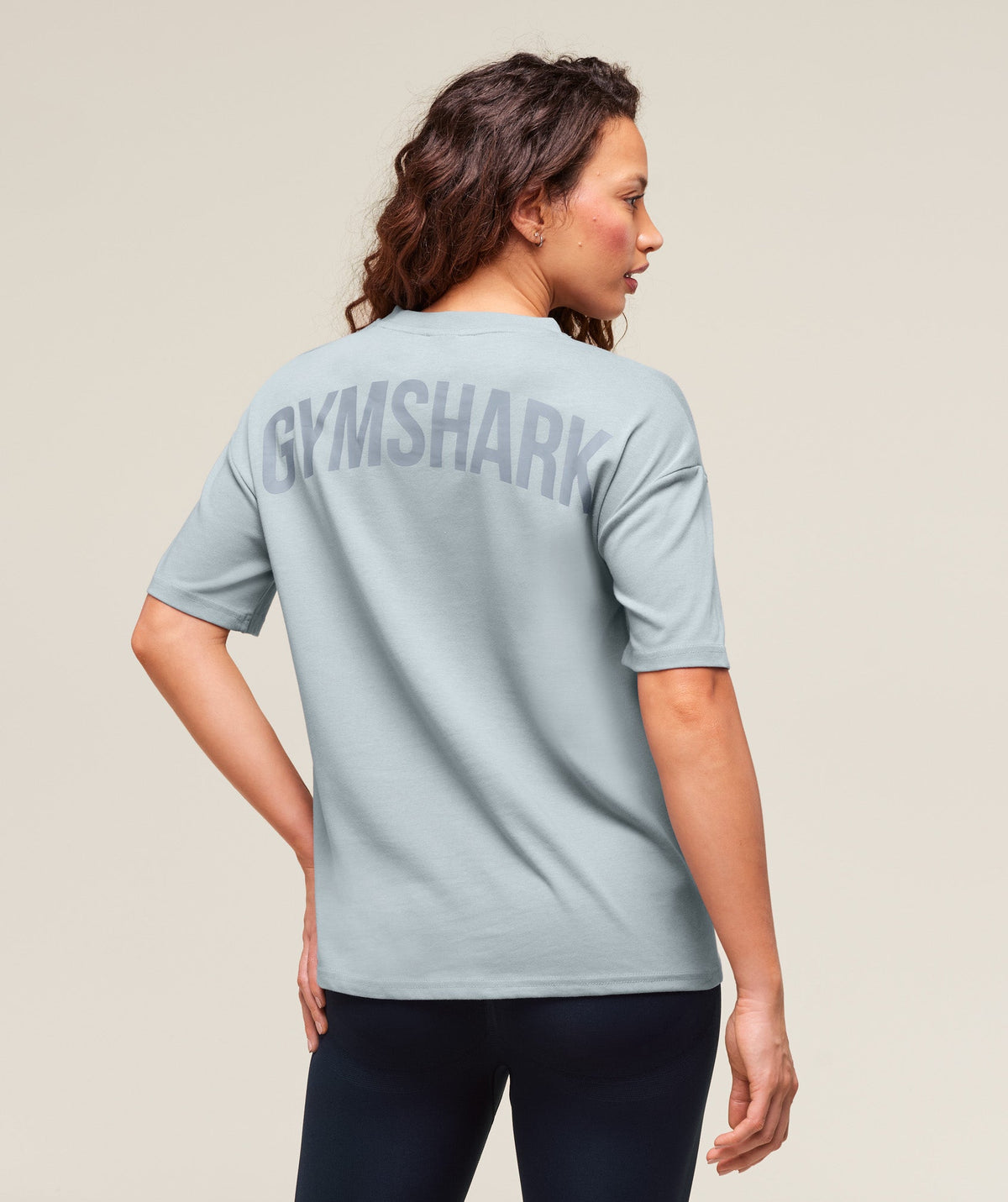 Gymshark Power Oversized Tee - Denim Grey