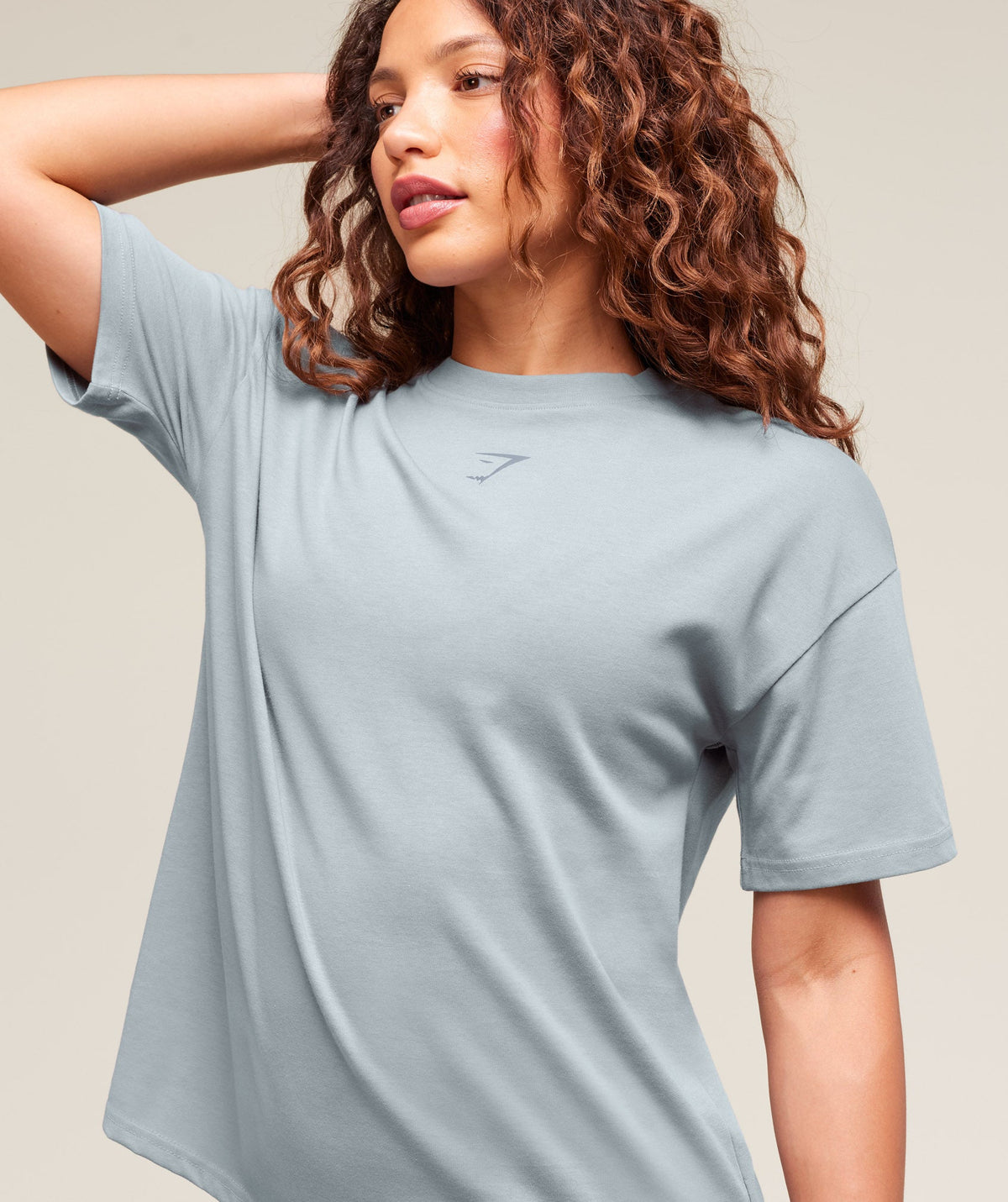 Gymshark Power Oversized Tee - Denim Grey