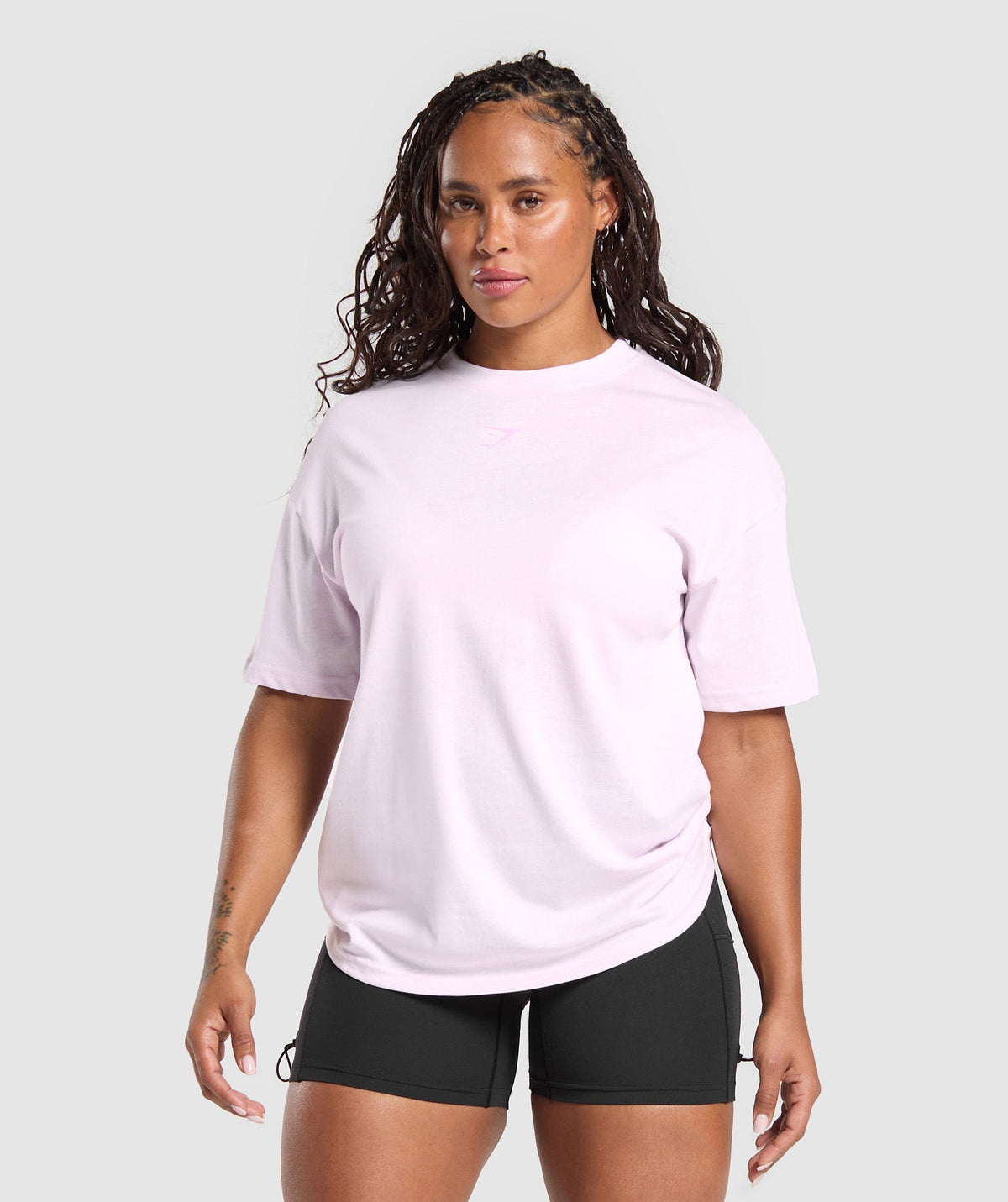 Gymshark Power Oversized Tee - Ice Pink