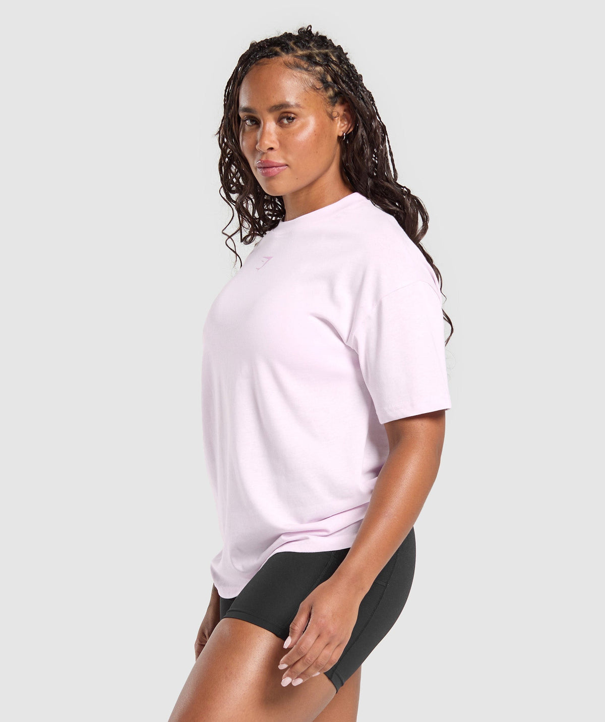 Gymshark Power Oversized Tee - Ice Pink