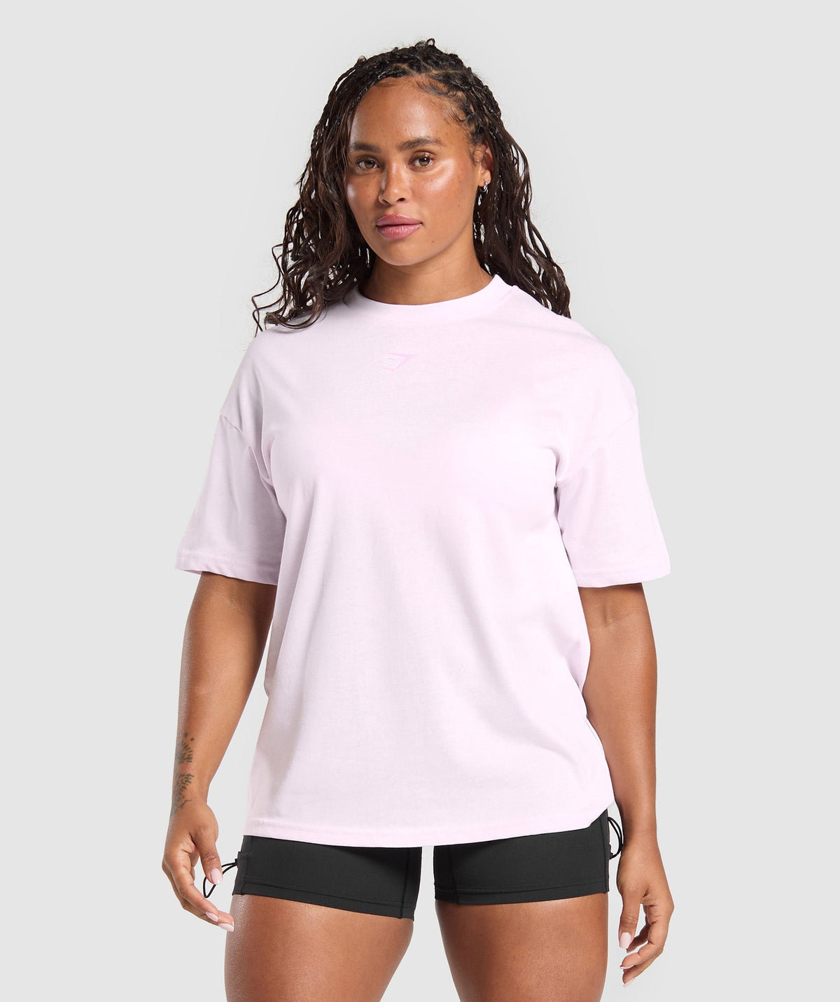 Gymshark Power Oversized Tee - Ice Pink