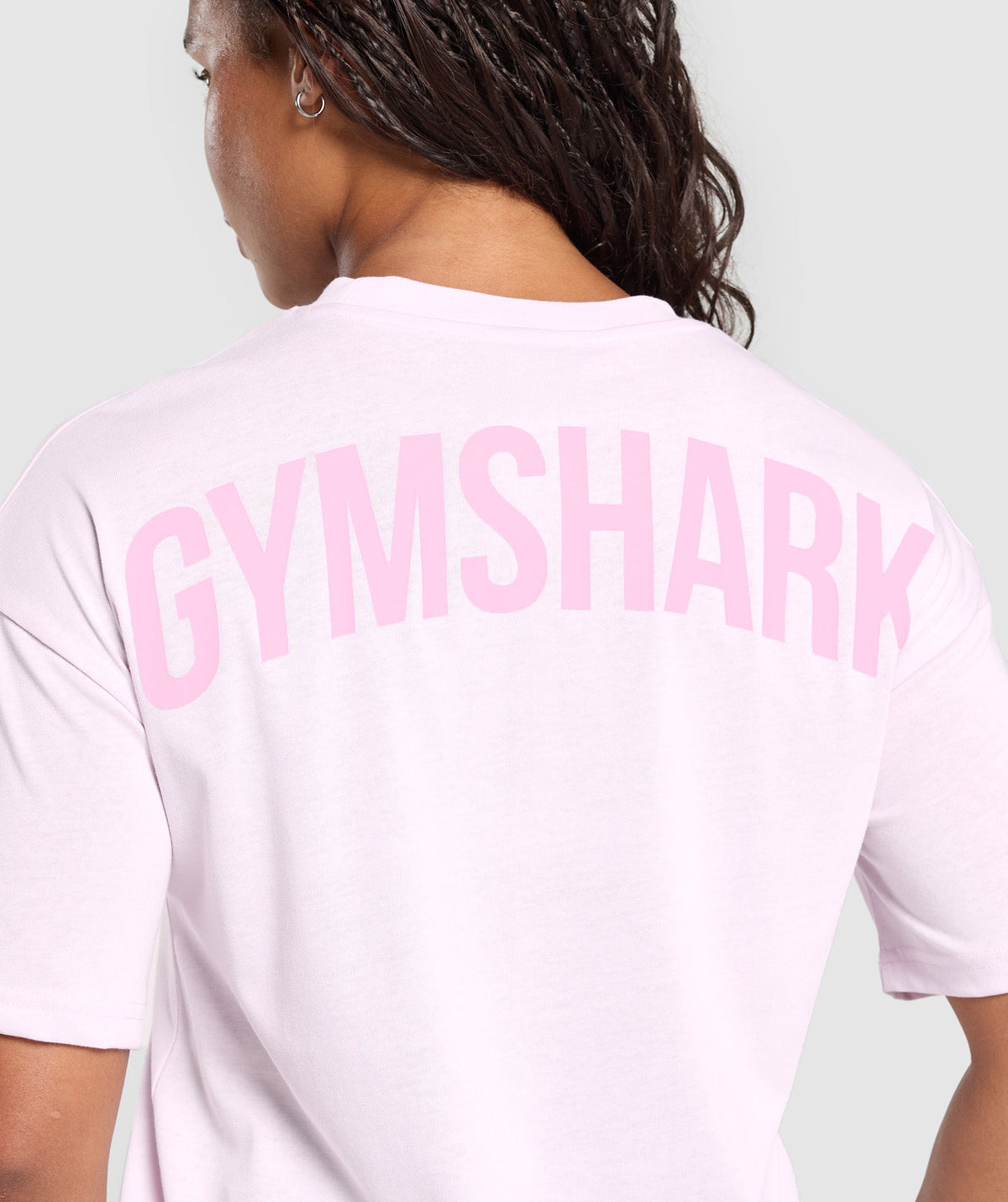Gymshark Power Oversized Tee - Ice Pink