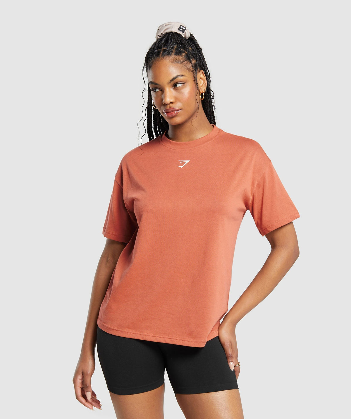 Gymshark Power Oversized Tee - Terracotta Orange