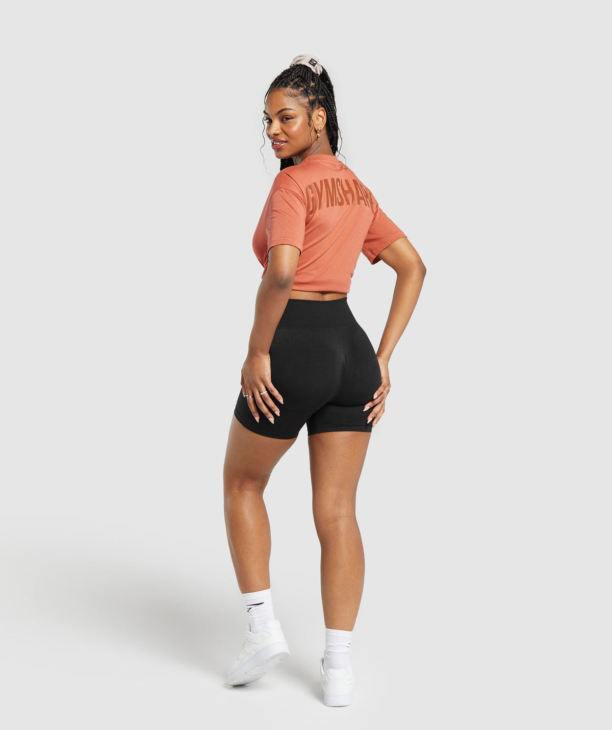 Gymshark Power Oversized Tee - Terracotta Orange
