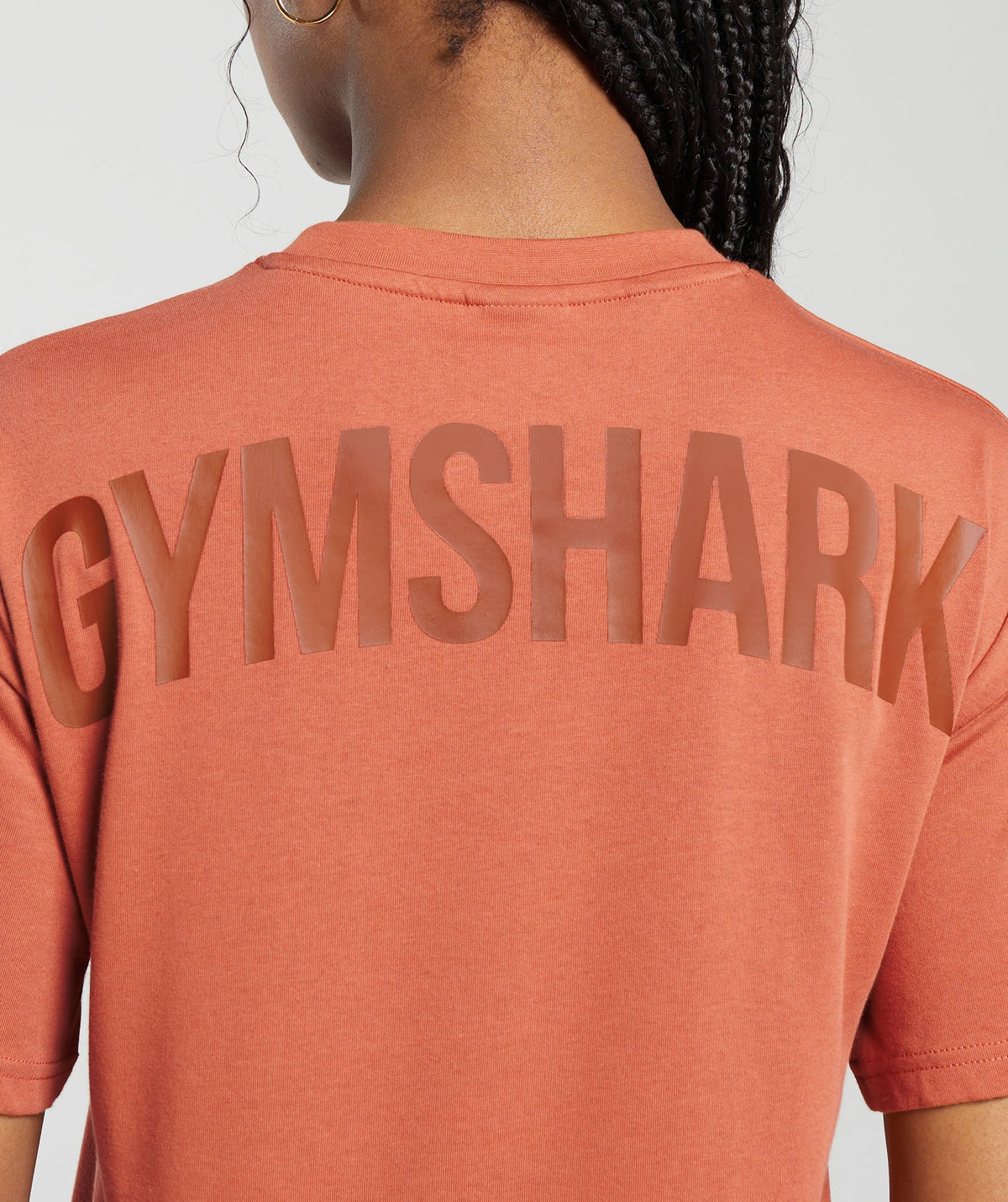 Gymshark Power Oversized Tee - Terracotta Orange