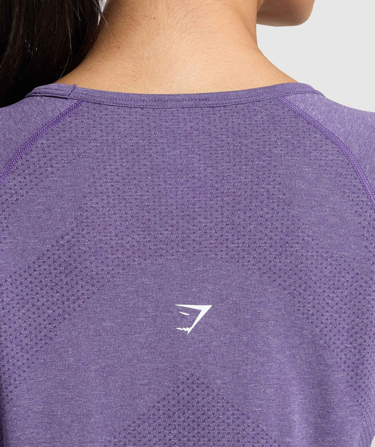 Gymshark Vital Seamless 2.0 Light Long Sleeve Top - Functional Purple/Marl