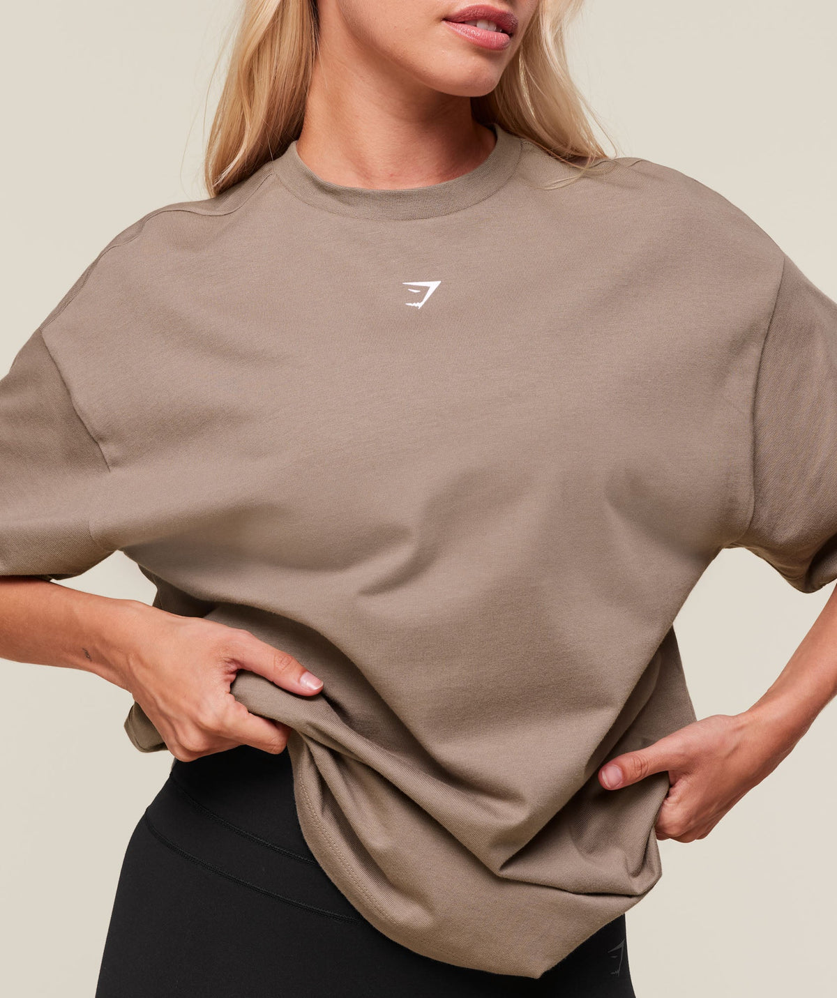 Gymshark We Do Gym Graphic Oversized Tee - Lifestyle Brown