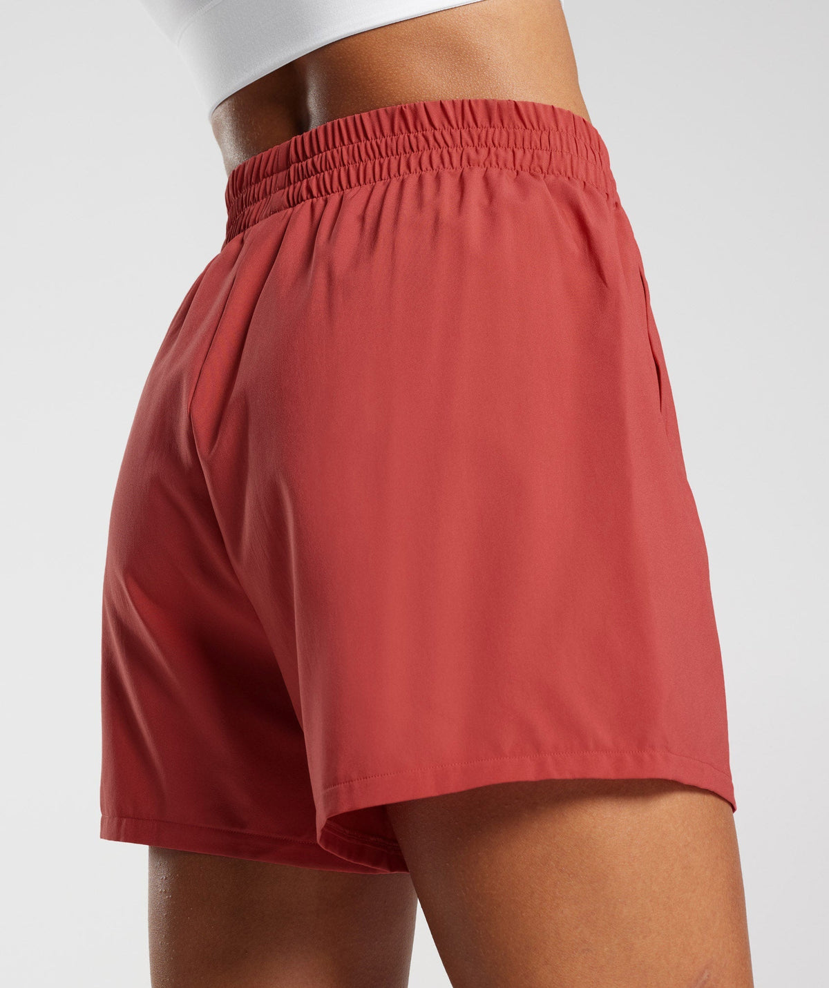 Gymshark WOVEN POCKET SHORTS - Sundried Red