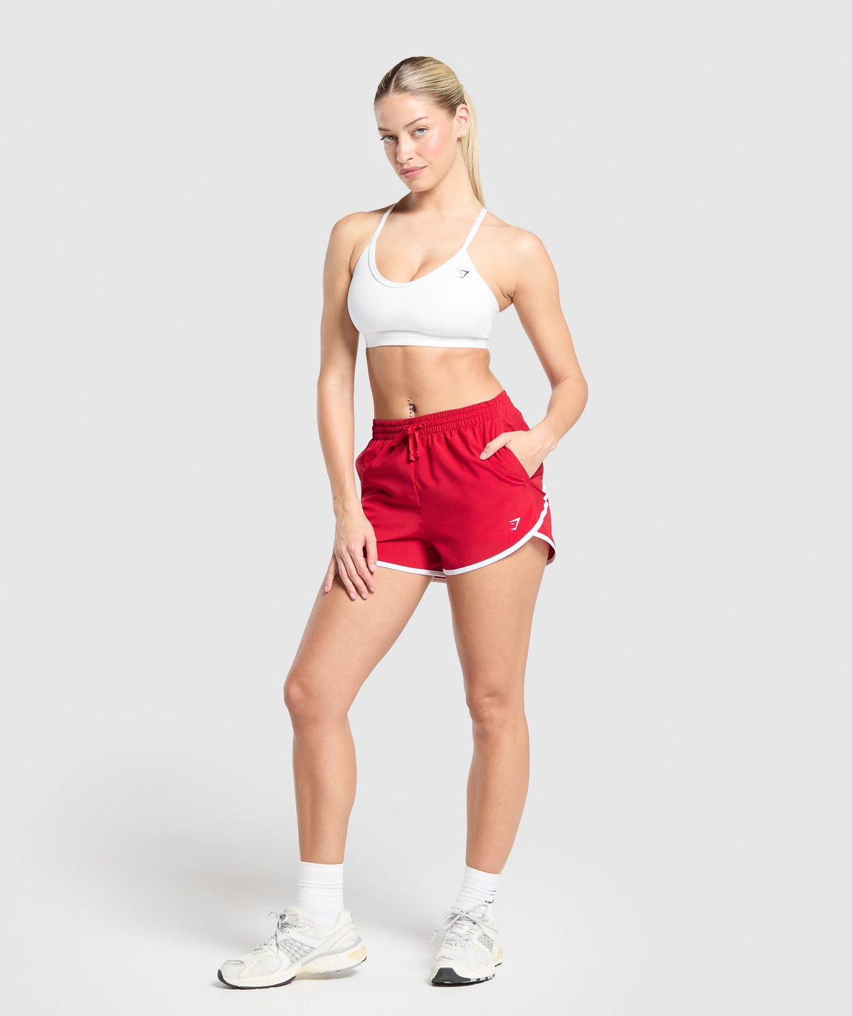 Gymshark Training Contrast Loose Shorts 2.5" - Carmine Red