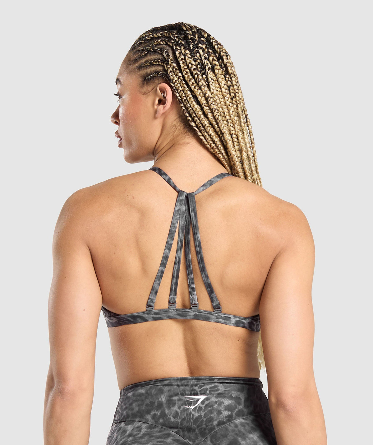 Gymshark Power X Minimal Sports Bra - Dark Grey