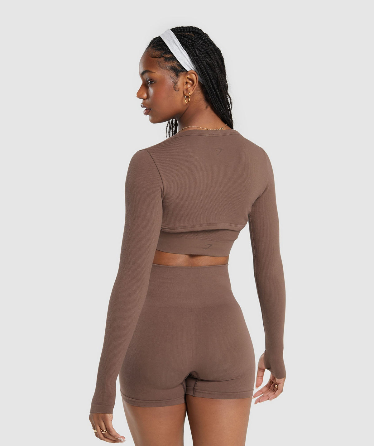 Gymshark CottonMoveTM Shrug - Soft Brown