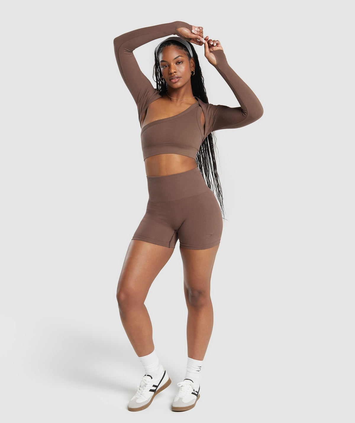 Gymshark CottonMoveTM Shrug - Soft Brown