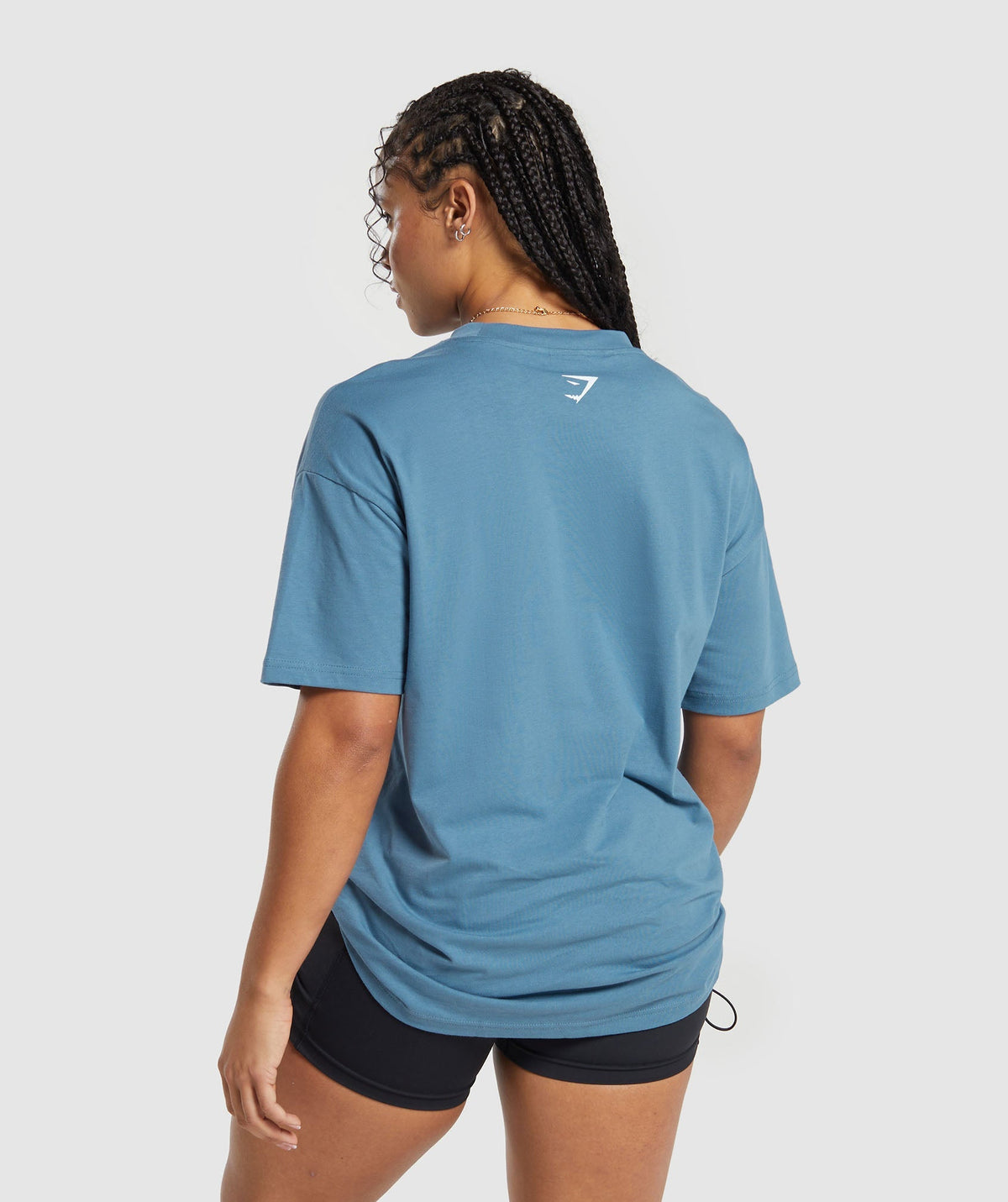 Gymshark Weightlifting Oversized Tee - Faded Blue